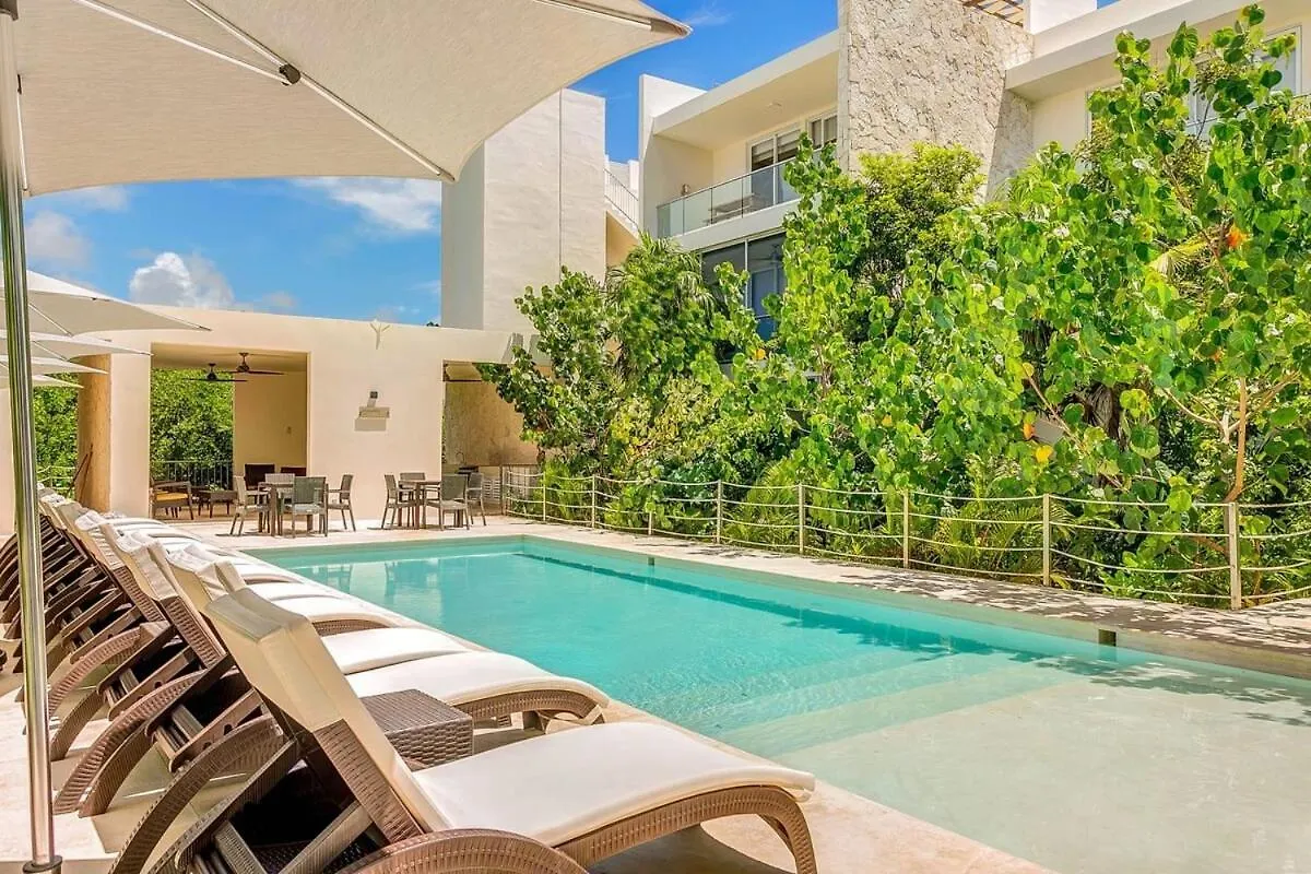 Ferienhaus Chic Beachfront Condo Ocean View Rooftop Pools Akumal