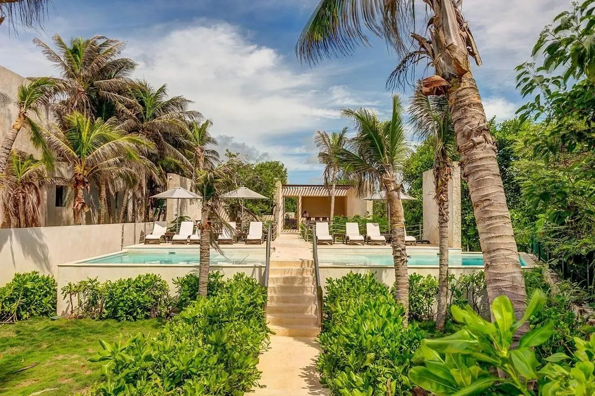 Chic Beachfront Condo Ocean View Rooftop Pools Akumal